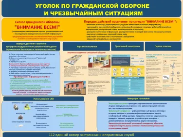 Плакат ГО ЧС